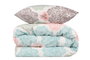 L'essentiel linge de maison Andalucia - Turquoise Juego de funda de edredón individual